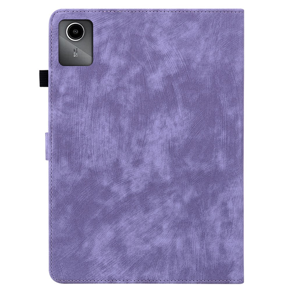 For Lenovo Tab M11 / Xiaoxin Pad 11 2024 Case Card Slots Leather Tablet Cover - Purple