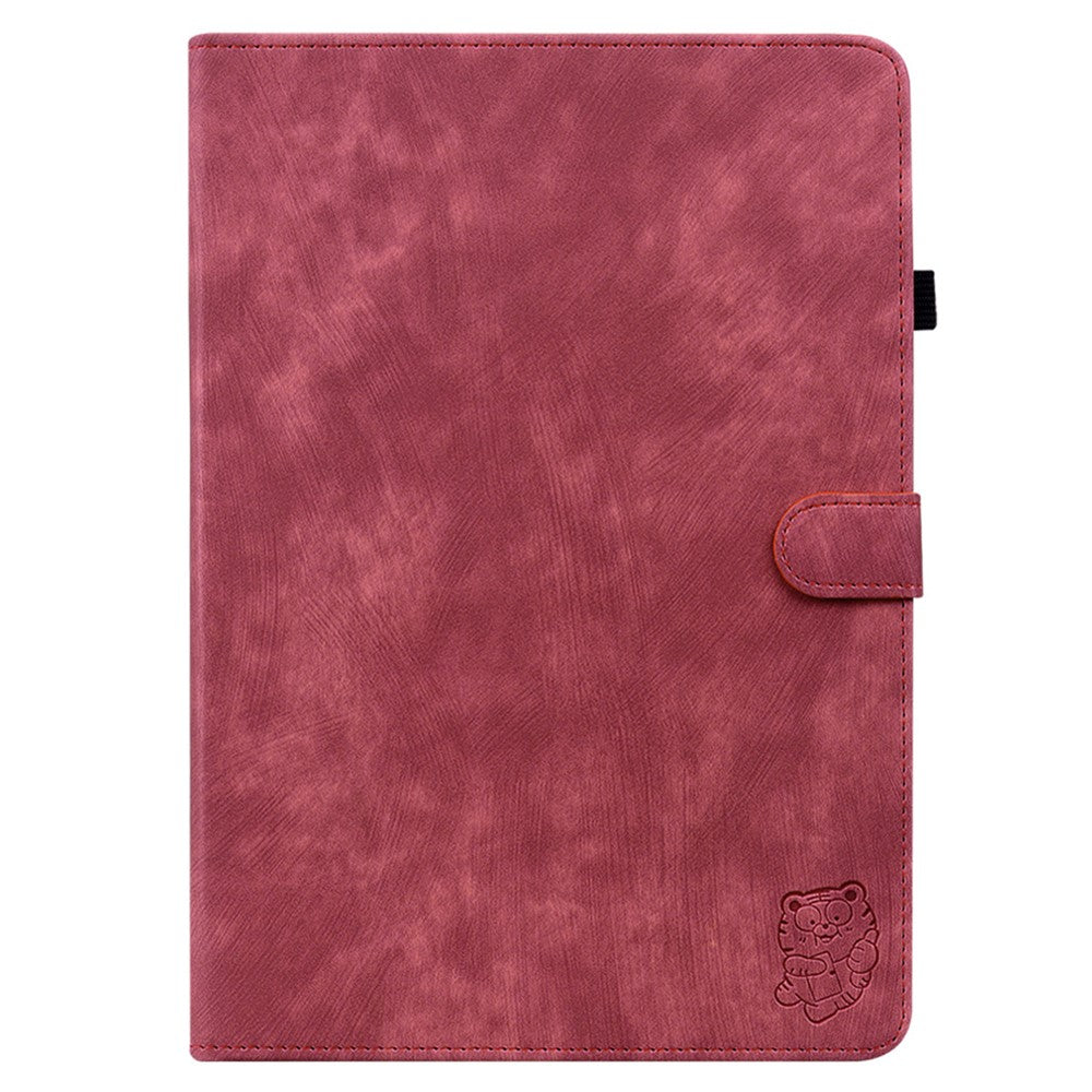 For Lenovo Tab M11 / Xiaoxin Pad 11 2024 Case Card Slots Leather Tablet Cover - Red