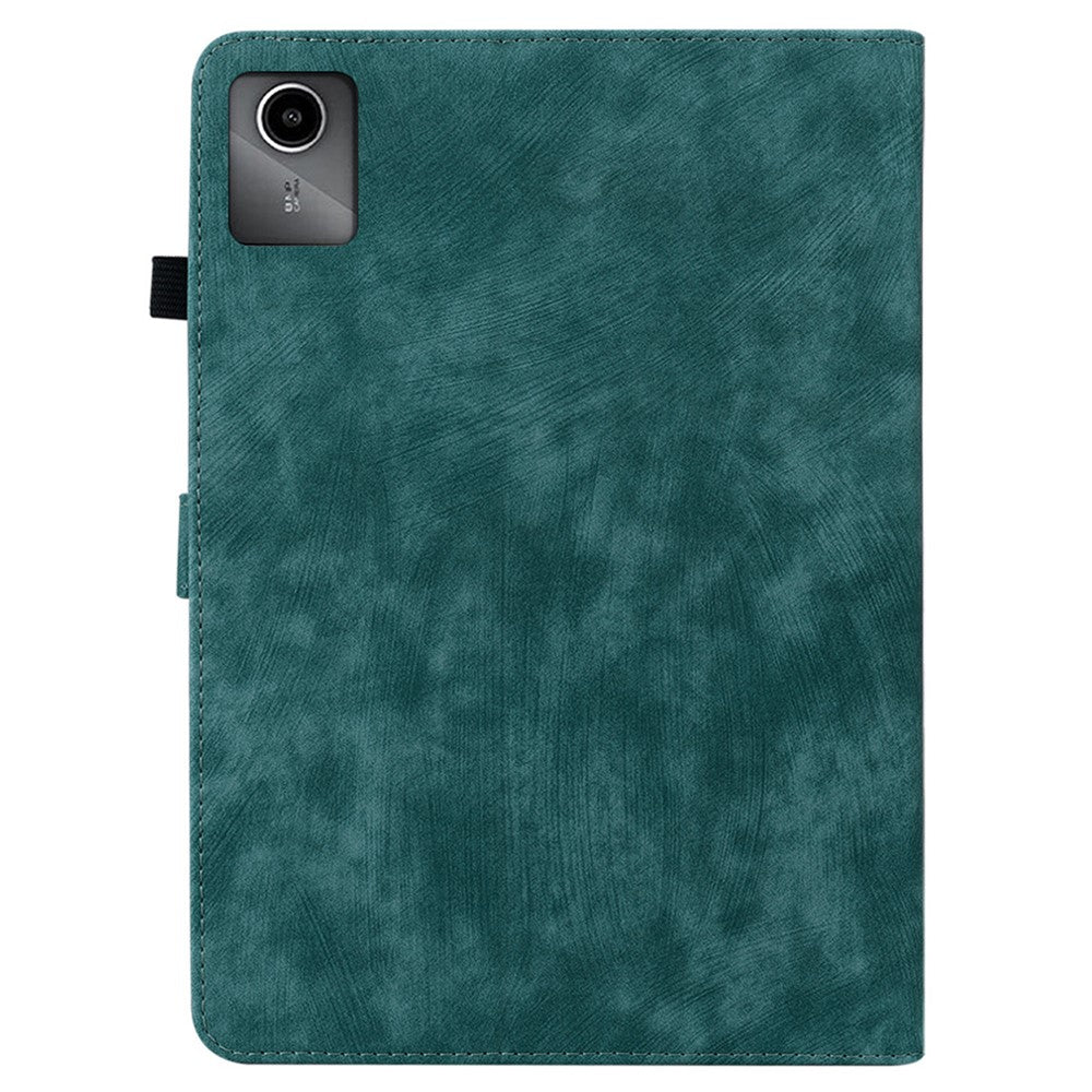 For Lenovo Tab M11 / Xiaoxin Pad 11 2024 Case Card Slots Leather Tablet Cover - Green