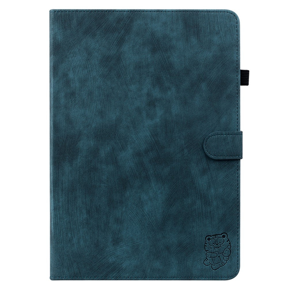 For Lenovo Tab M11 / Xiaoxin Pad 11 2024 Case Card Slots Leather Tablet Cover - Dark Blue