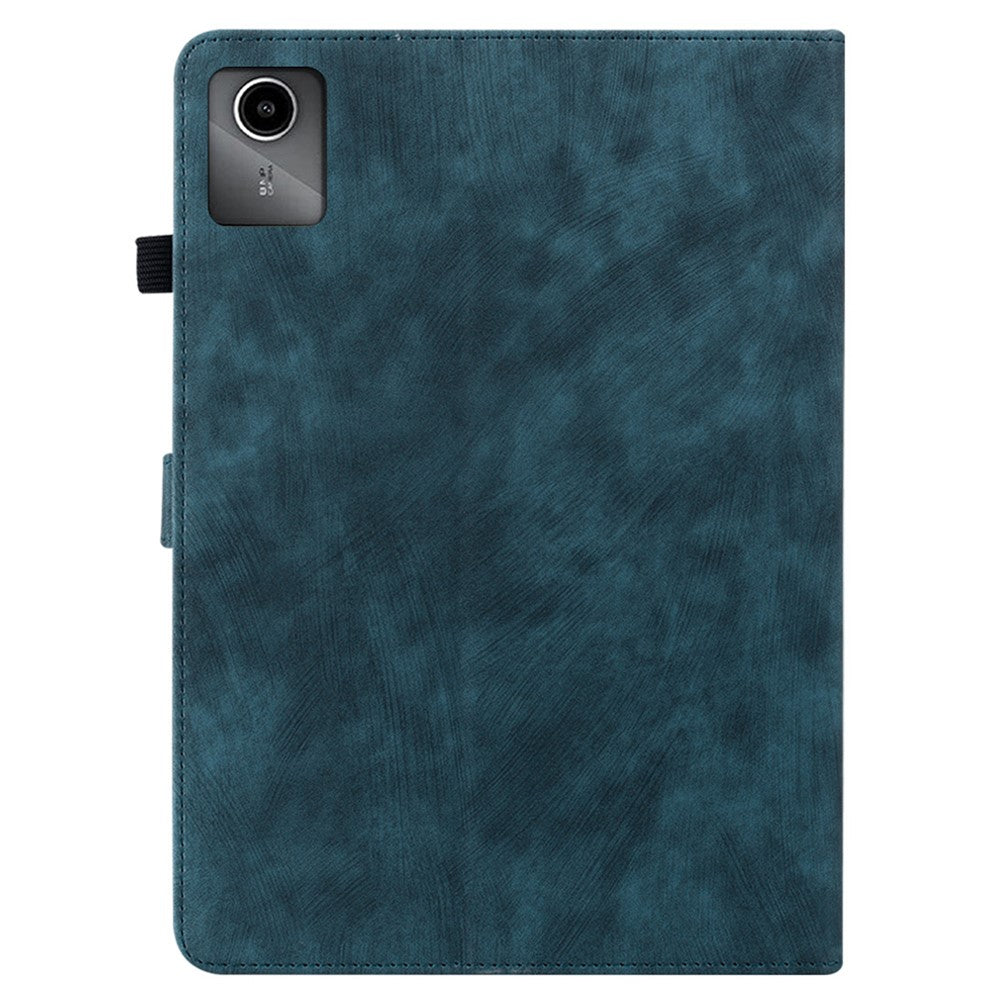 For Lenovo Tab M11 / Xiaoxin Pad 11 2024 Case Card Slots Leather Tablet Cover - Dark Blue