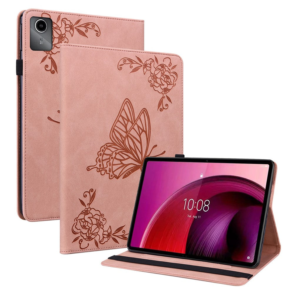For Lenovo Tab M11 / Xiaoxin Pad 11 2024 Case Tablet Leather Cover with Card Slots - Pink