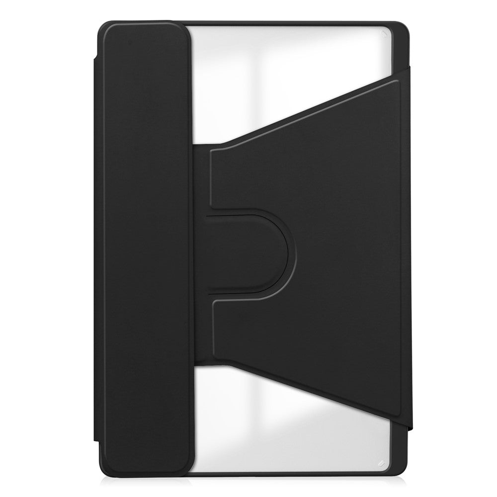 For Lenovo Tab M11 / Xiaoxin Pad 11 2024 Case PU+Acrylic Tablet Stand Cover with Bluetooth-compatible Keyboard - Black