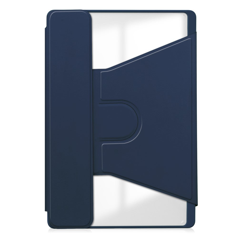 For Lenovo Tab M11 / Xiaoxin Pad 11 2024 Case PU+Acrylic Tablet Stand Cover with Bluetooth-compatible Keyboard - Dark Blue