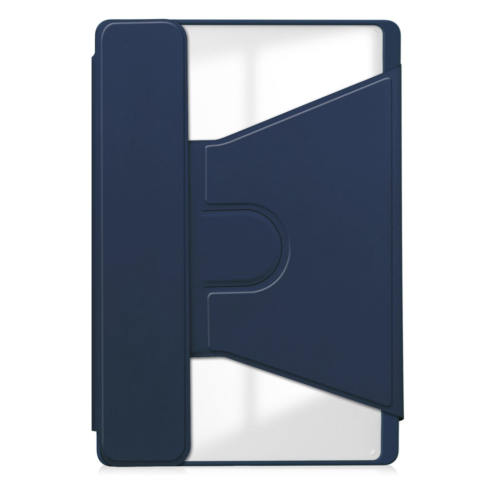 For Lenovo Tab M11 / Xiaoxin Pad 11 2024 Tablet Case 360-Degree Rotating Stand Anti-fall Cover (without Keyboard) - Dark Blue