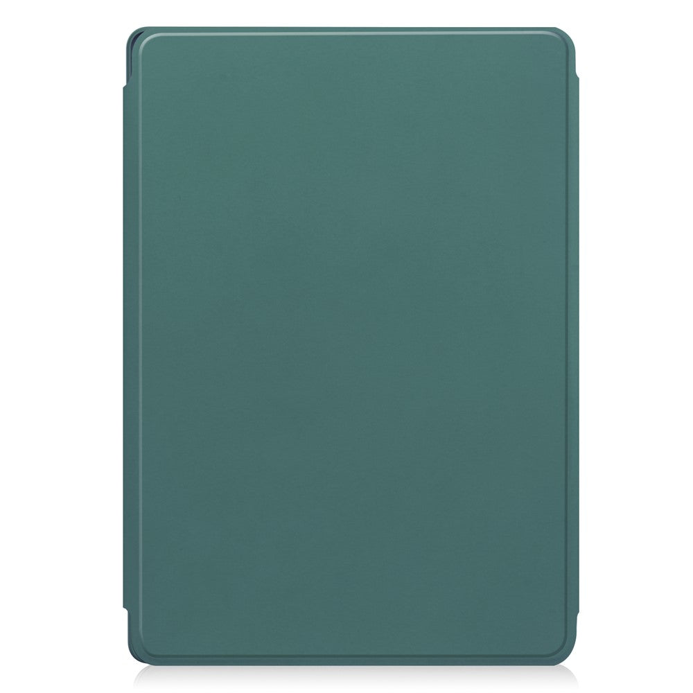 For Lenovo Tab M11 / Xiaoxin Pad 11 2024 Tablet Case 360-Degree Rotating Stand Anti-fall Cover (without Keyboard) - Blackish Green