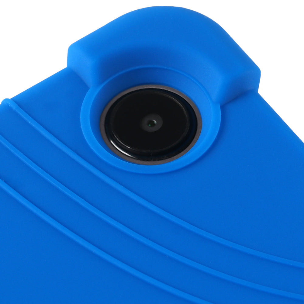 For Samsung Galaxy Tab S9 / S9 FE Tablet Cover Adjustable Kickstand Anti-drop Silicone Case - Dark Blue