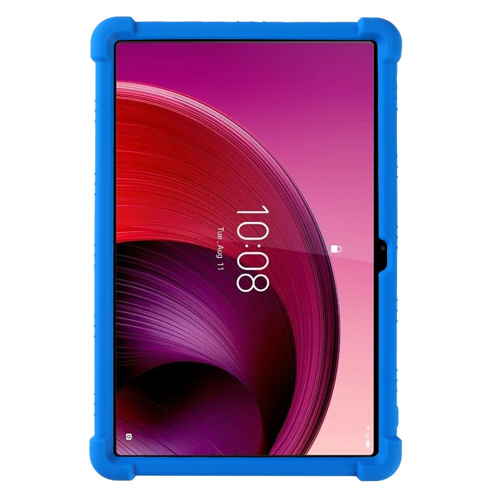For Lenovo Tab M11 / Xiaoxin Pad 11 2024 Kickstand Case Reinforced Corners Silicone Cover - Dark Blue