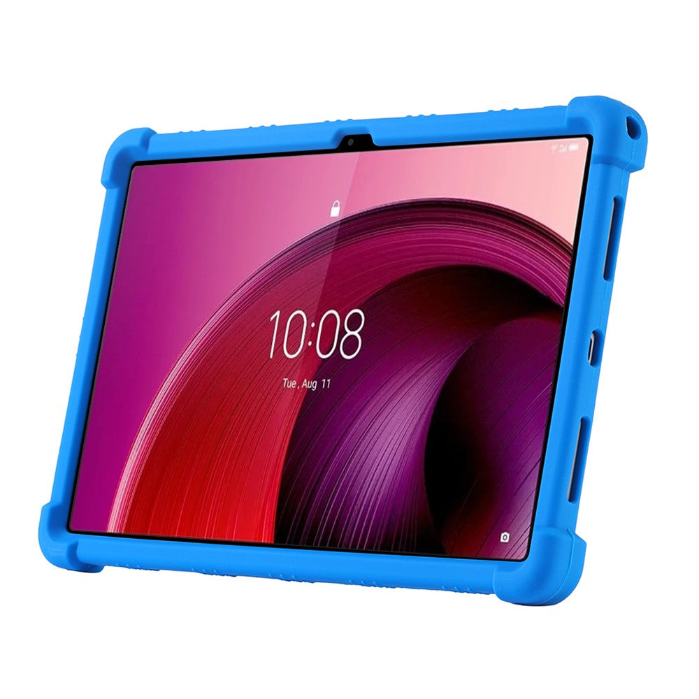 For Lenovo Tab M11 / Xiaoxin Pad 11 2024 Kickstand Case Reinforced Corners Silicone Cover - Red