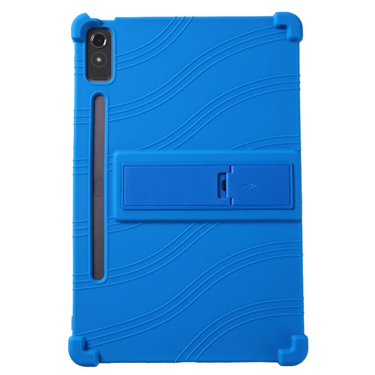 For Lenovo Xiaoxin Pad Pro 12.7 inch Tablet Case Kickstand Protective Cover - Dark Blue