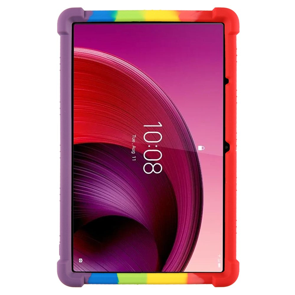 For Lenovo Tab M10 5G Silicone Protective Case Folding Kickstand Tablet Anti-drop Cover - Multi-color