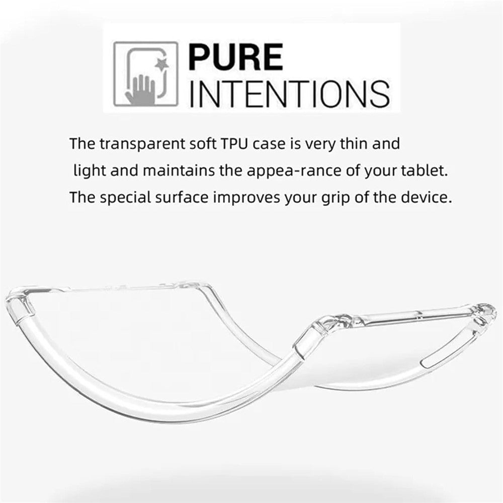 For Lenovo Tab M11 / Xiaoxin Pad 11 2024 Clear TPU Tablet Case + 2Pcs Tempered Glass Screen Protector