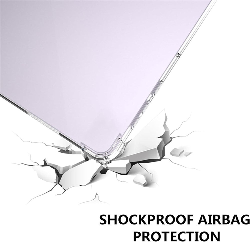 For Lenovo Tab M11 / Xiaoxin Pad 11 2024 Clear TPU Tablet Case + 2Pcs Tempered Glass Screen Protector