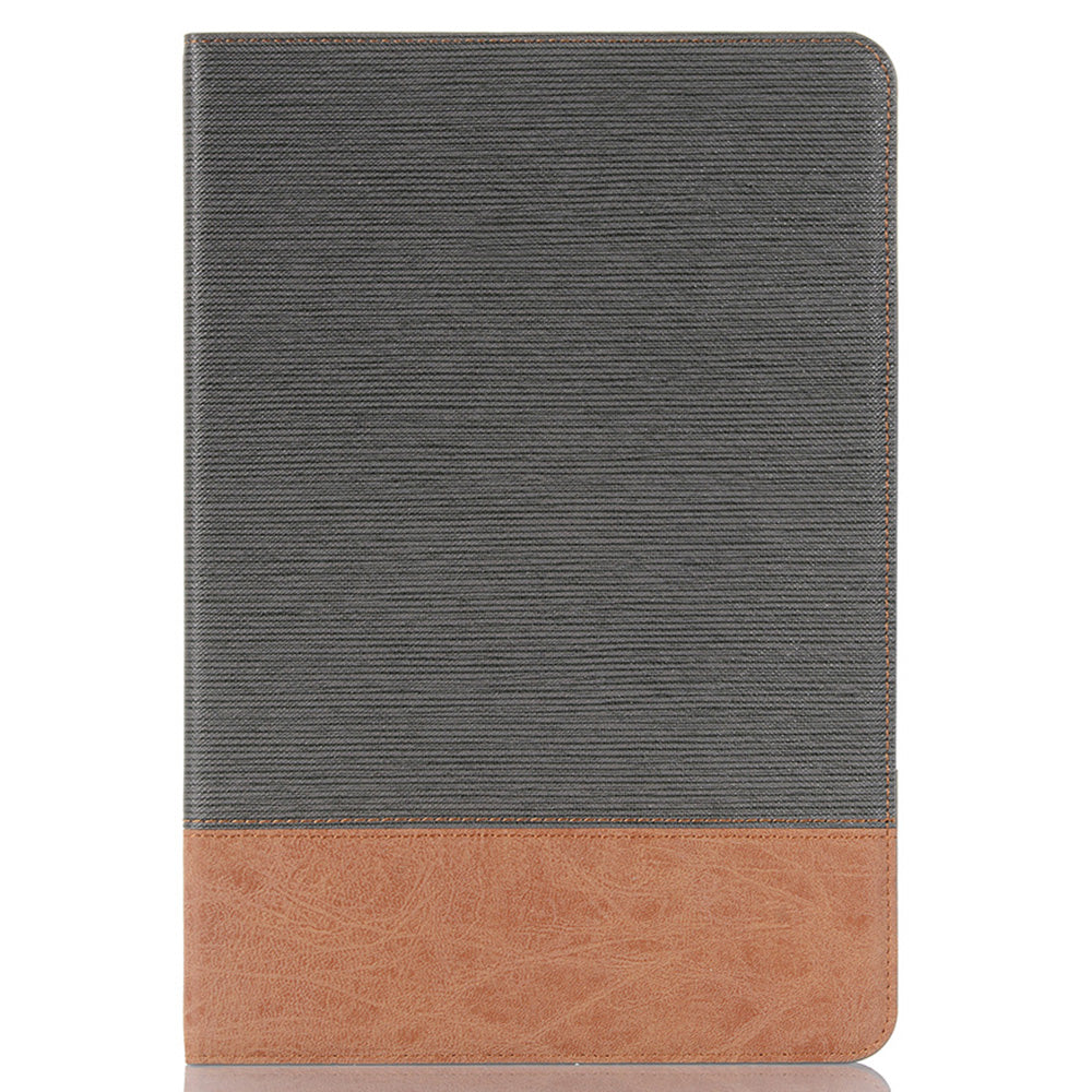 For Samsung Galaxy Tab S9 FE Wallet Case Cross Texture PU Leather Tablet Cover - Grey