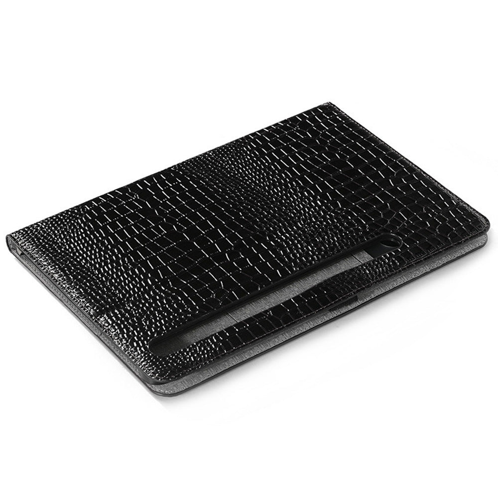 For Samsung Galaxy Tab S9 FE Case Viewing Stand Leather Wallet Tablet Cover - Black