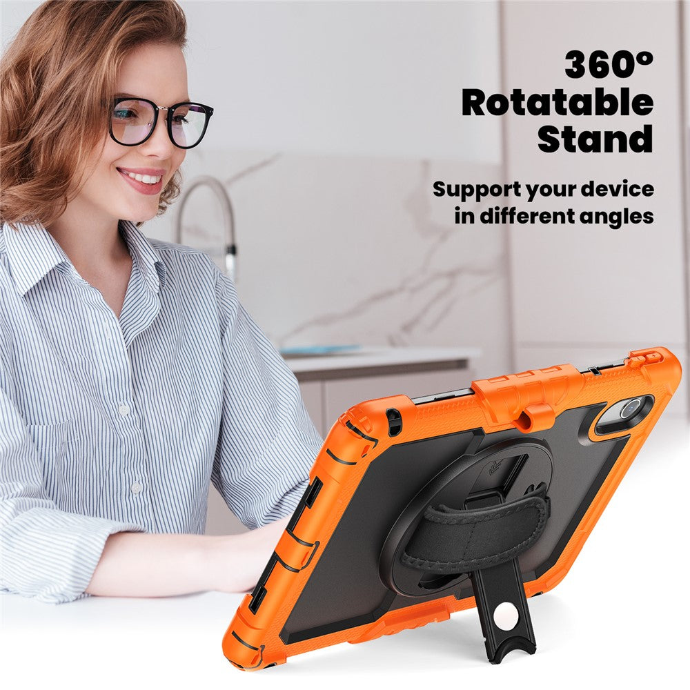 For Lenovo Xiaoxin Pad 11 2025 / 2024 / Idea Tab / K11 Gen 2 / M11 / K11 LTE (2024) Case PC+Silicone Tablet Cover - Black+Orange