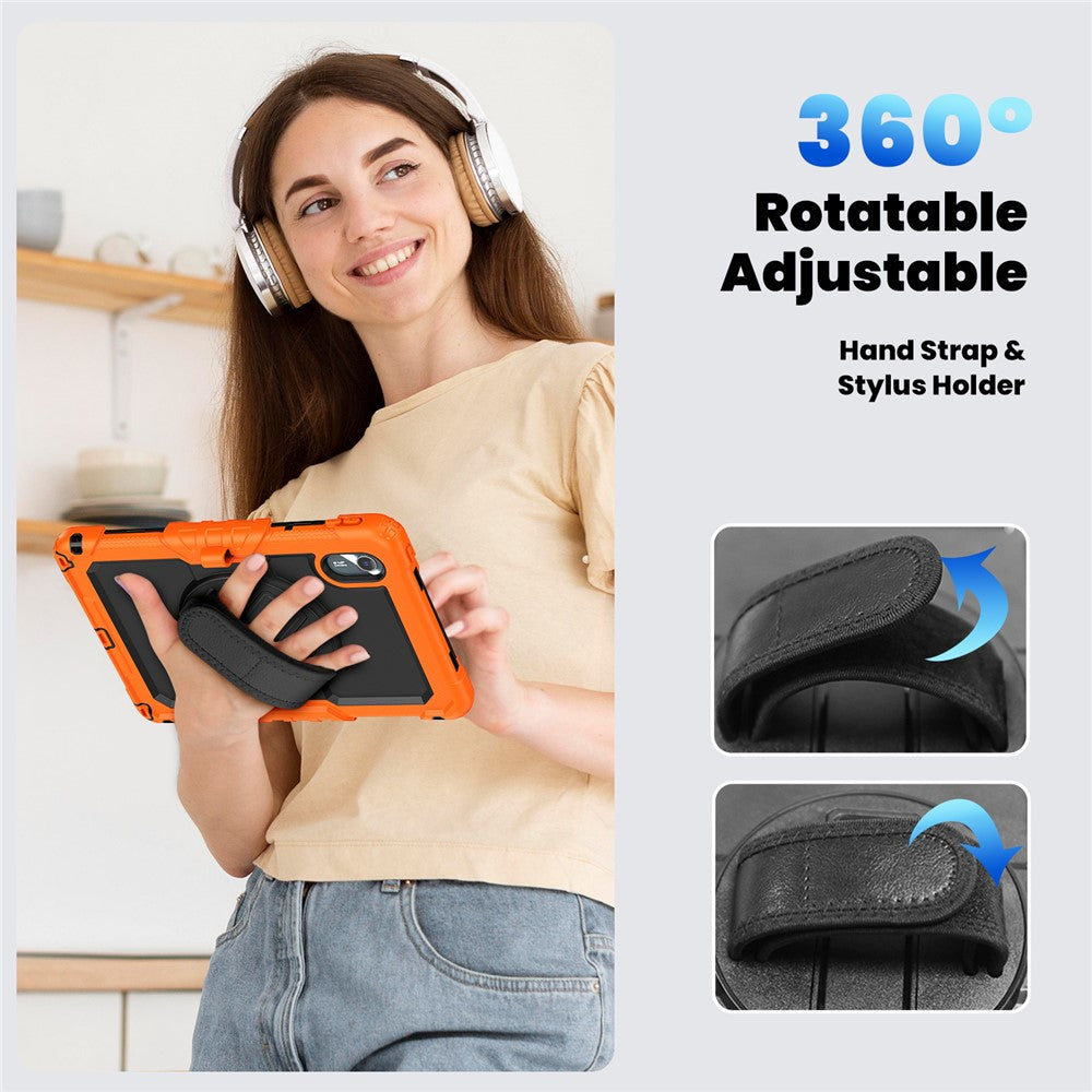 For Lenovo Xiaoxin Pad 11 2025 / 2024 / Idea Tab / K11 Gen 2 / M11 / K11 LTE (2024) Case PC+Silicone Tablet Cover - Black+Orange