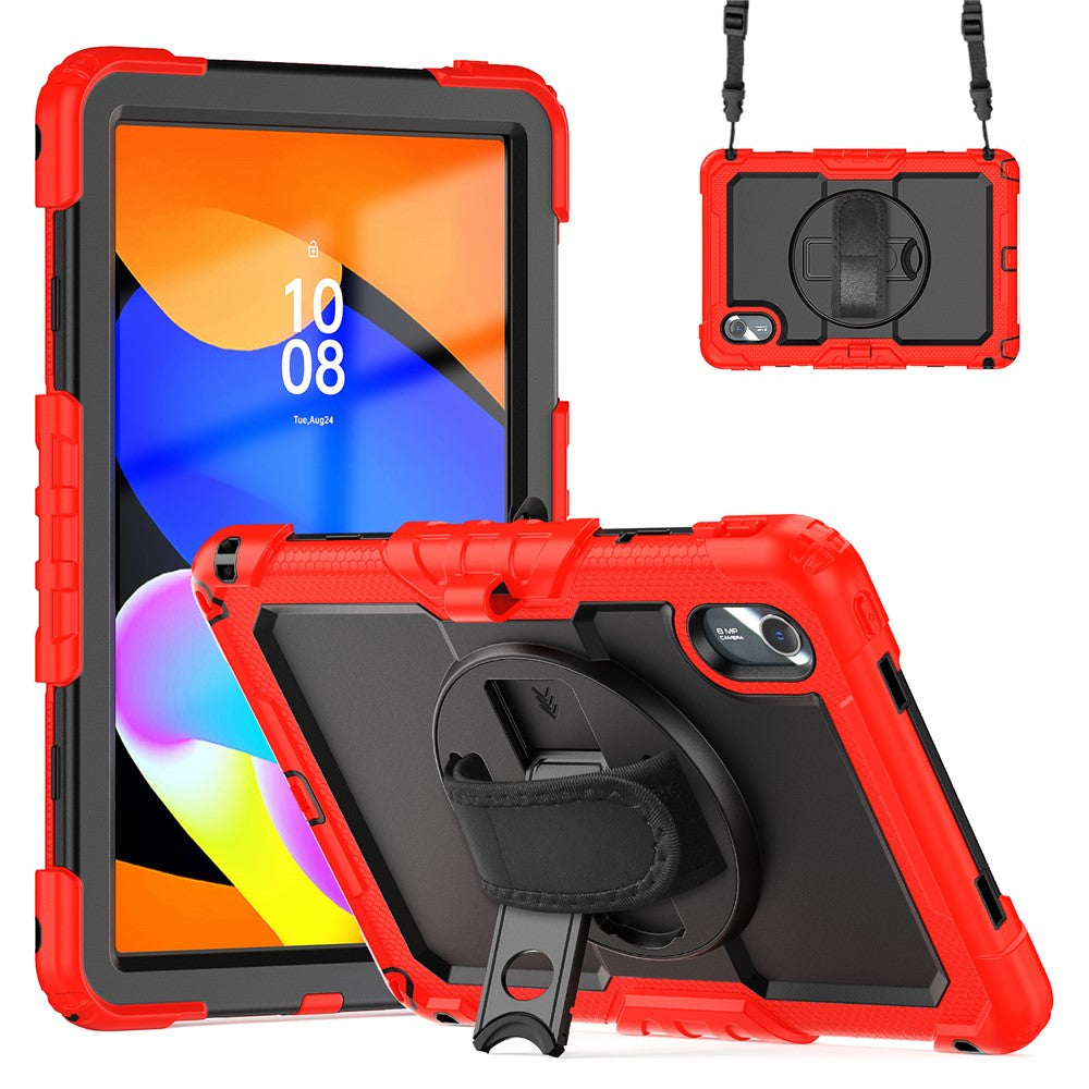 For Lenovo Xiaoxin Pad 11 2025 / 2024 / Idea Tab / K11 Gen 2 / M11 / K11 LTE (2024) Case PC+Silicone Tablet Cover - Black+Red