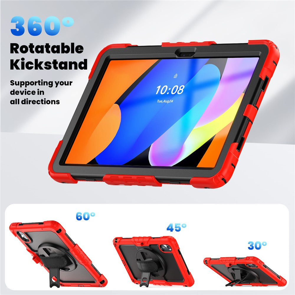 For Lenovo Xiaoxin Pad 11 2025 / 2024 / Idea Tab / K11 Gen 2 / M11 / K11 LTE (2024) Case PC+Silicone Tablet Cover - Black+Red