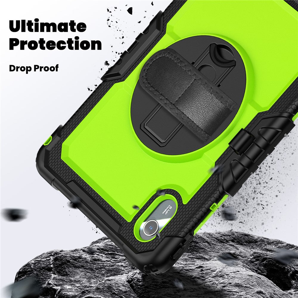 For Lenovo Xiaoxin Pad 11 2025 / 2024 / Idea Tab / K11 Gen 2 / M11 / K11 LTE (2024) Case PC+Silicone Tablet Cover - Yellow-green+Black