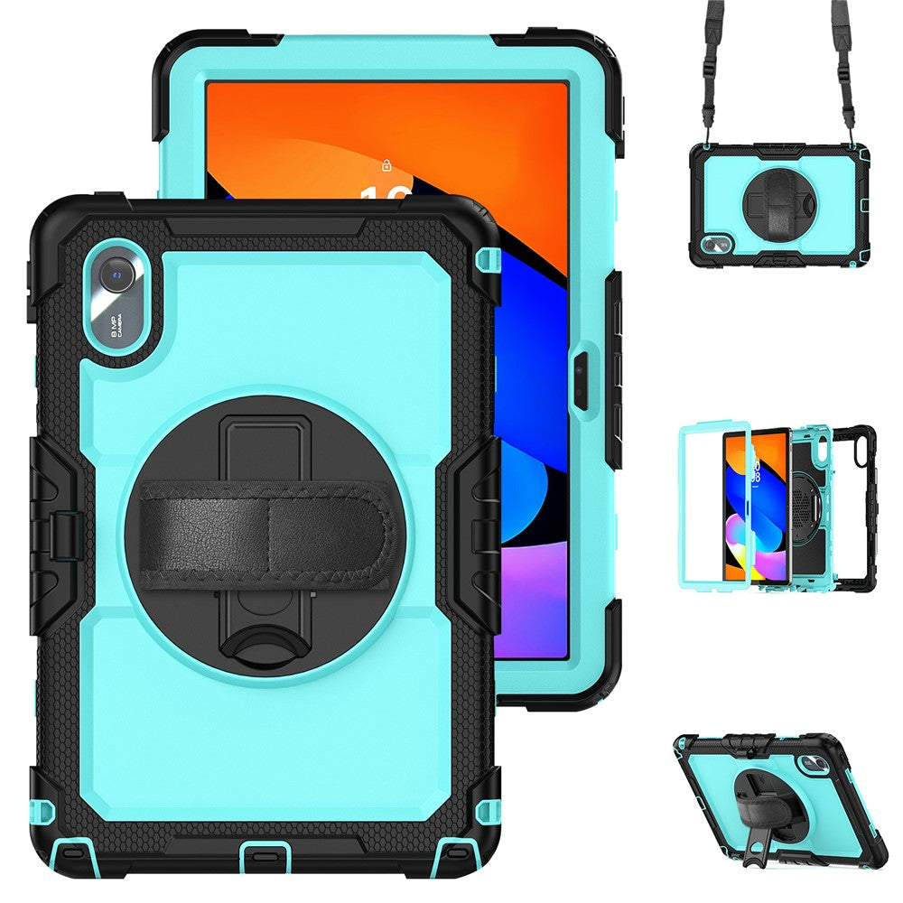 For Lenovo Xiaoxin Pad 11 2025 / 2024 / Idea Tab / K11 Gen 2 / M11 / K11 LTE (2024) Case PC+Silicone Tablet Cover - Light Blue+Black