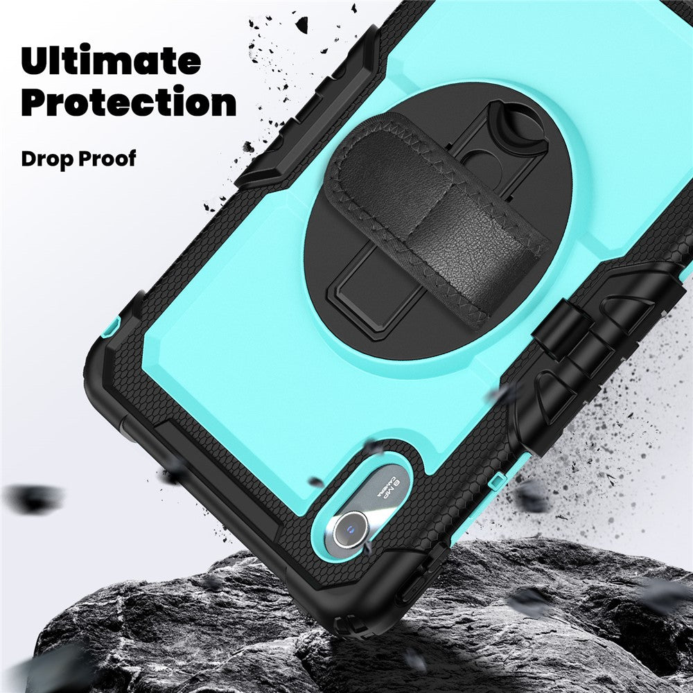 For Lenovo Xiaoxin Pad 11 2025 / 2024 / Idea Tab / K11 Gen 2 / M11 / K11 LTE (2024) Case PC+Silicone Tablet Cover - Light Blue+Black