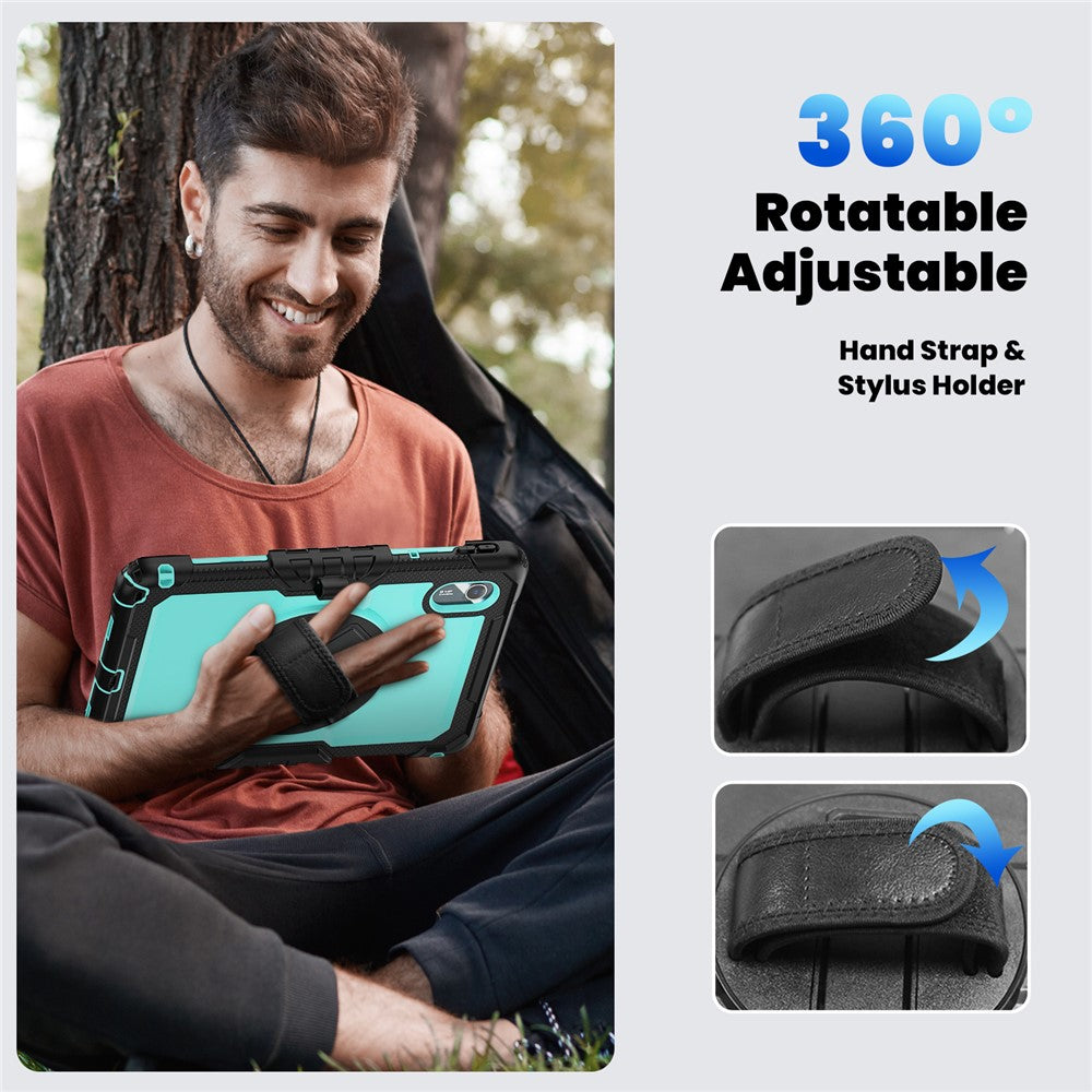 For Lenovo Xiaoxin Pad 11 2025 / 2024 / Idea Tab / K11 Gen 2 / M11 / K11 LTE (2024) Case PC+Silicone Tablet Cover - Light Blue+Black