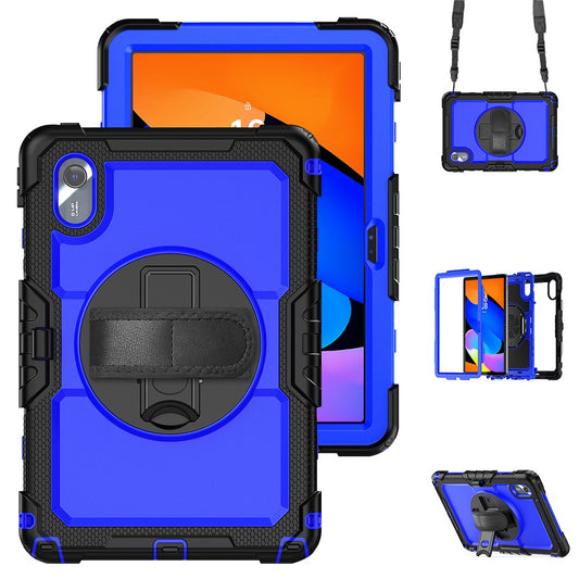 For Lenovo Xiaoxin Pad 11 2025 / 2024 / Idea Tab / K11 Gen 2 / M11 / K11 LTE (2024) Case PC+Silicone Tablet Cover - Dark Blue+Black