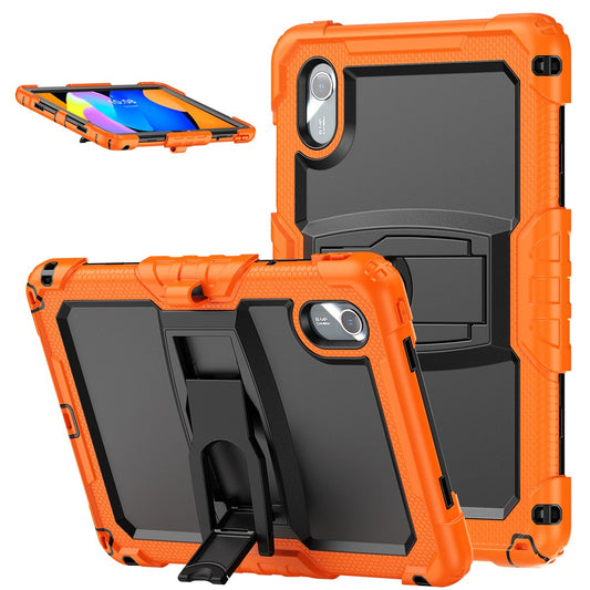 For Lenovo Xiaoxin Pad 11 2025 / 2024 / Idea Tab / K11 Gen 2 / M11 / K11 LTE (2024) Case PC+Silicone Kickstand Tablet Cover with Strap - Orange