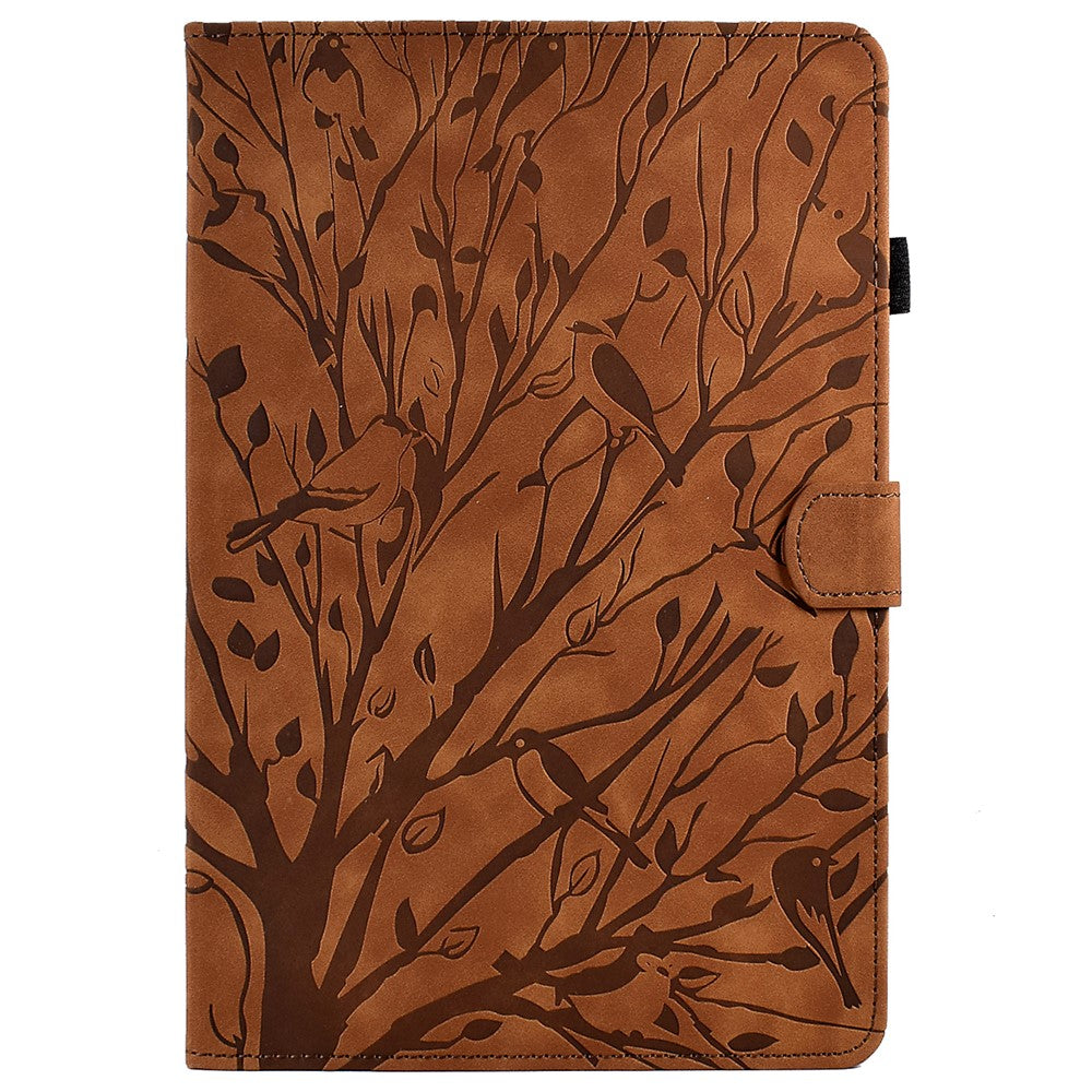 A7 For Lenovo Tab M11 / Xiaoxin Pad 11 2024 Case Solid Color  Auto Wake  /  Sleep Tablet Stand Cover - Brown