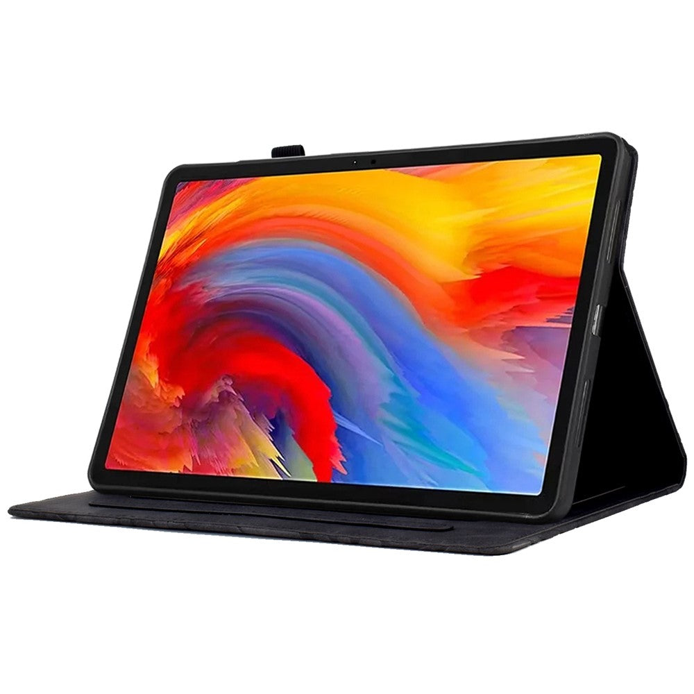A7 For Lenovo Tab M11 / Xiaoxin Pad 11 2024 Case Solid Color  Auto Wake  /  Sleep Tablet Stand Cover - Black