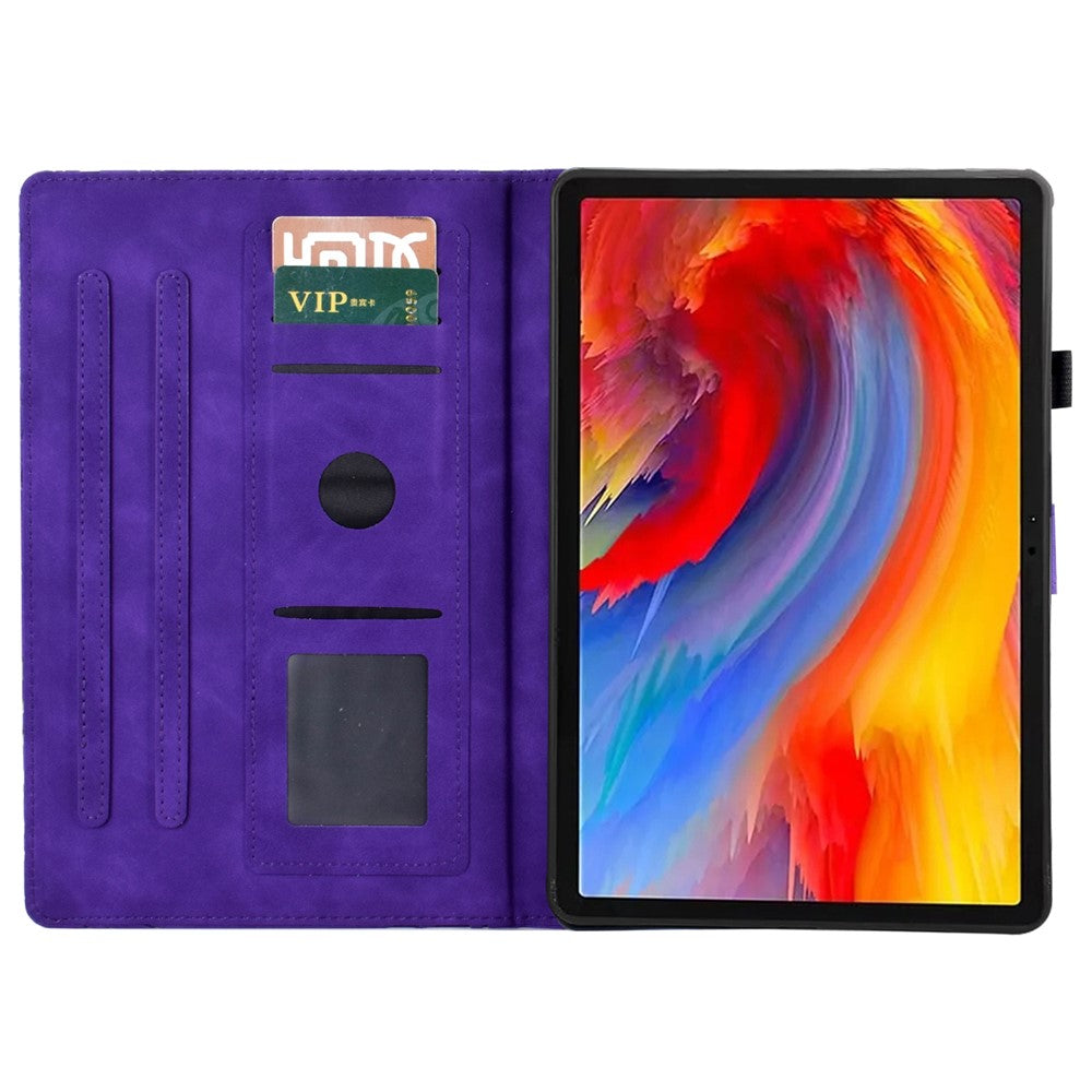 A7 For Lenovo Tab M11 / Xiaoxin Pad 11 2024 Case Solid Color  Auto Wake  /  Sleep Tablet Stand Cover - Purple