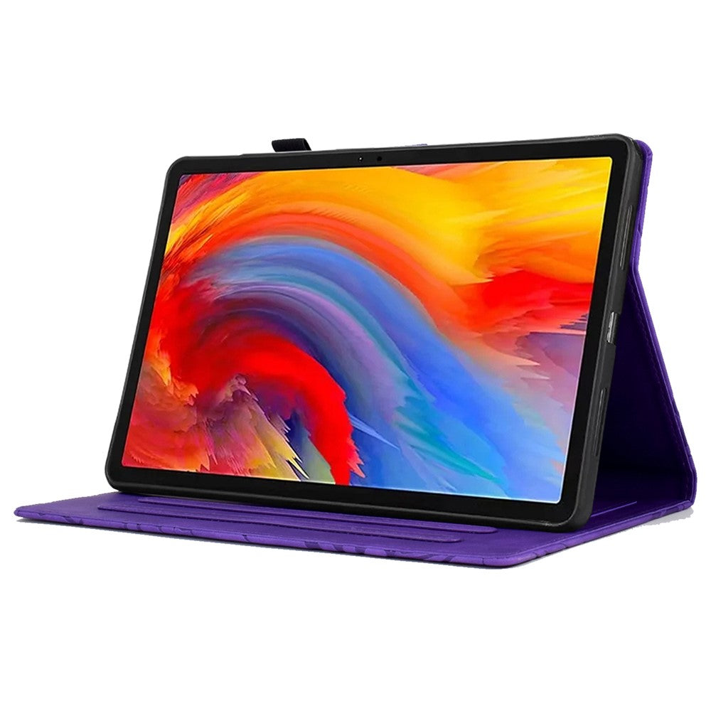 A7 For Lenovo Tab M11 / Xiaoxin Pad 11 2024 Case Solid Color  Auto Wake  /  Sleep Tablet Stand Cover - Purple