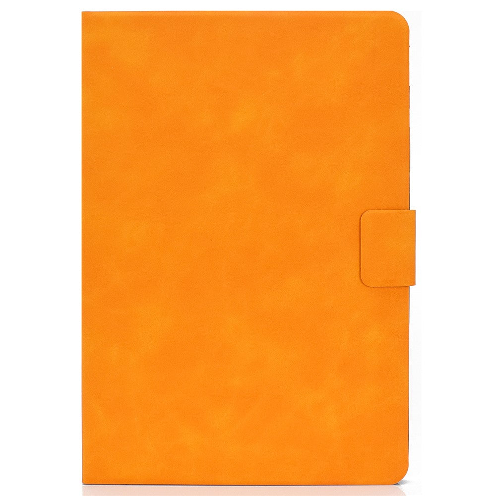 A4 For Lenovo Tab M11 / Xiaoxin Pad 11 2024 Case Card Holder Cowhide Texture Leather Tablet Cover - Khaki