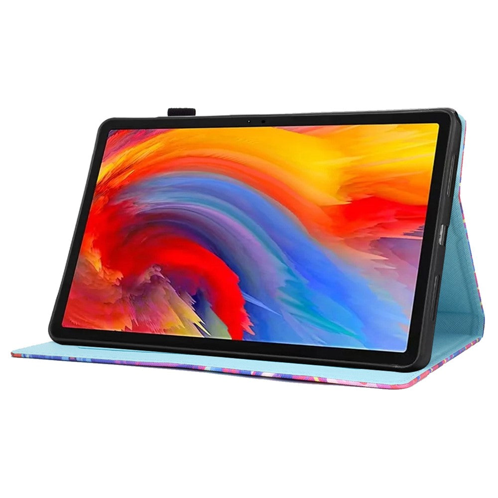 For Lenovo Tab M11 / Xiaoxin Pad 11 2024 Case Pattern Printing PU Leather Stand Tablet Cover - Small Butterfly