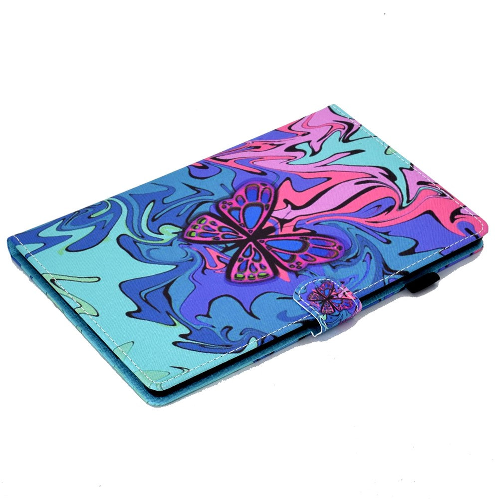 For Lenovo Tab M11 / Xiaoxin Pad 11 2024 Case Pattern Printing PU Leather Stand Tablet Cover - Small Butterfly
