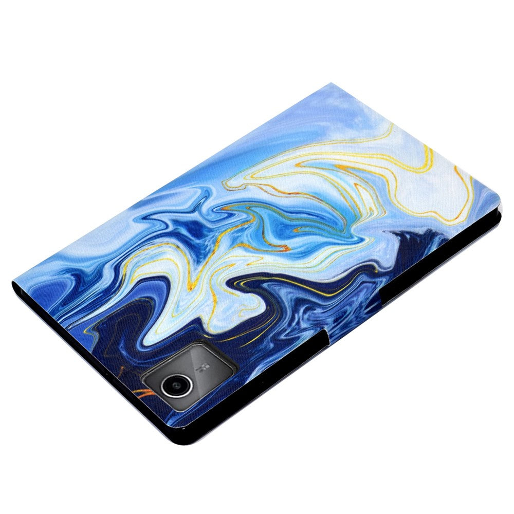 For Lenovo Tab M11 / Xiaoxin Pad 11 2024 Case Stand Pattern Printed Tablet Shell - Blue Marble