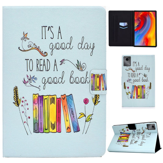 For Lenovo Tab M11 / Xiaoxin Pad 11 2024 Case Stand Pattern Printed Tablet Shell - Colorful Book