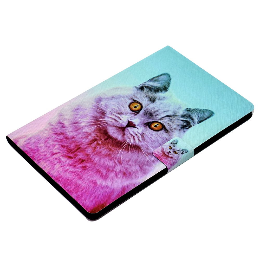 For Lenovo Tab M11 / Xiaoxin Pad 11 2024 Case Stand Pattern Printed Tablet Shell - Pink Cat