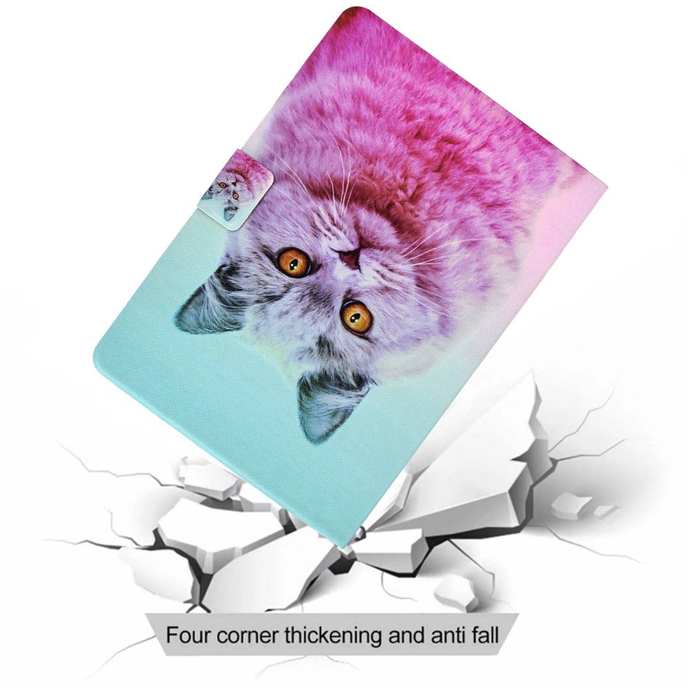 For Lenovo Tab M11 / Xiaoxin Pad 11 2024 Case Stand Pattern Printed Tablet Shell - Pink Cat