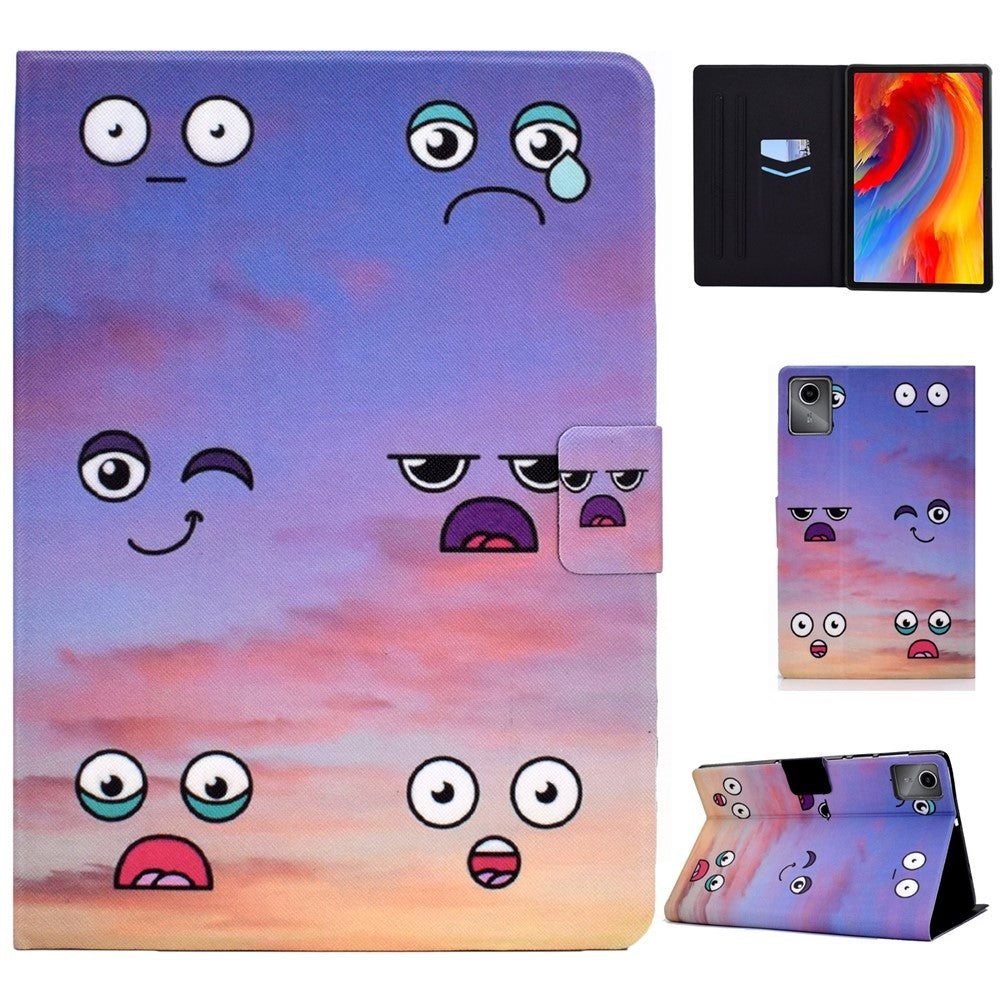 For Lenovo Tab M11 / Xiaoxin Pad 11 2024 Case Stand Pattern Printed Tablet Shell - Emotion