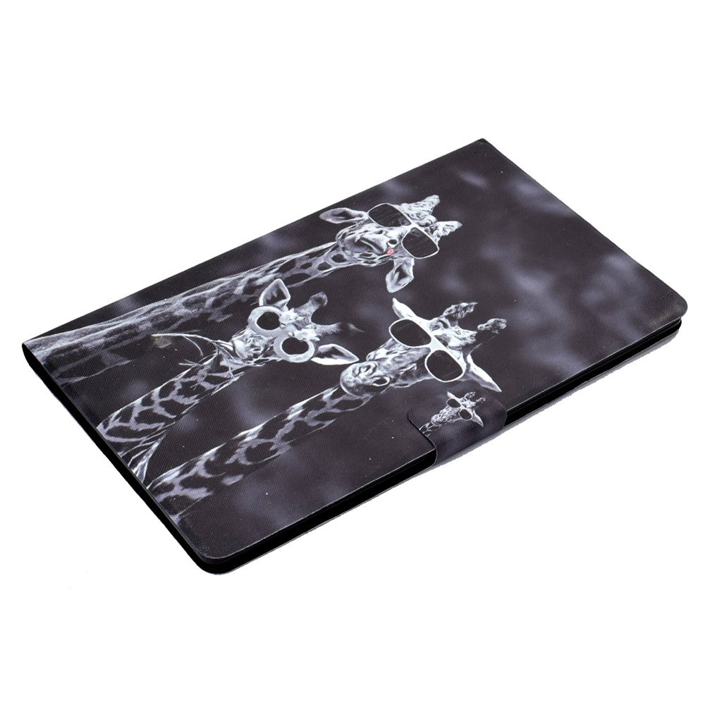 For Lenovo Tab M11 / Xiaoxin Pad 11 2024 Case Stand Pattern Printed Tablet Shell - Three Giraffes