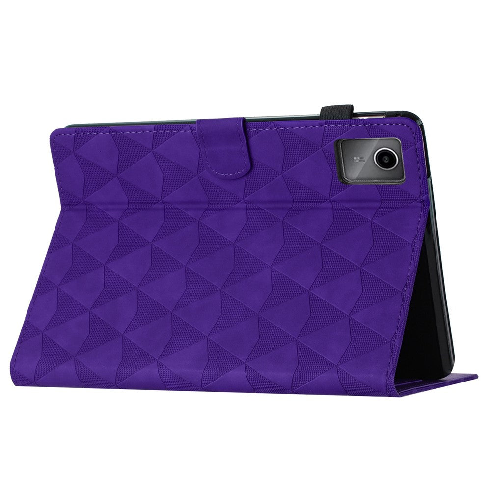 For Lenovo Tab M11 / Xiaoxin Pad 11 2024 Case Leather Stand Flip Tablet Cover with Card Holder - Purple