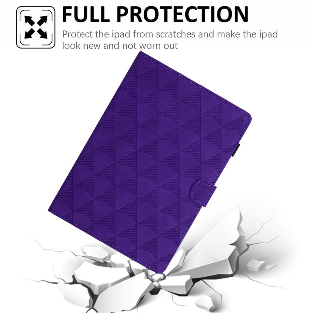 For Lenovo Tab M11 / Xiaoxin Pad 11 2024 Case Leather Stand Flip Tablet Cover with Card Holder - Purple