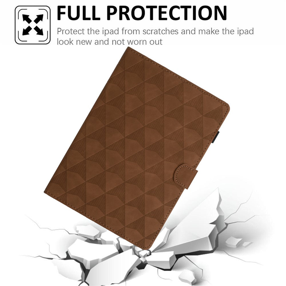 For Lenovo Tab M11 / Xiaoxin Pad 11 2024 Case Leather Stand Flip Tablet Cover with Card Holder - Brown