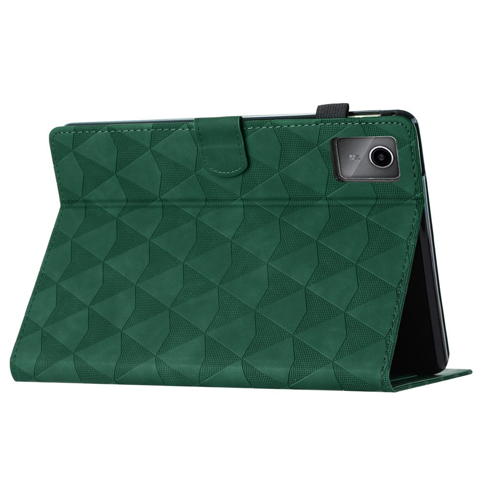 For Lenovo Tab M11 / Xiaoxin Pad 11 2024 Case Leather Stand Flip Tablet Cover with Card Holder - Green