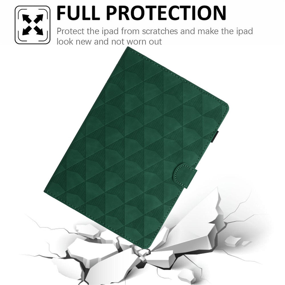 For Lenovo Tab M11 / Xiaoxin Pad 11 2024 Case Leather Stand Flip Tablet Cover with Card Holder - Green