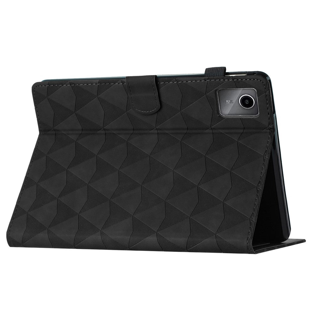 For Lenovo Tab M11 / Xiaoxin Pad 11 2024 Case Leather Stand Flip Tablet Cover with Card Holder - Black