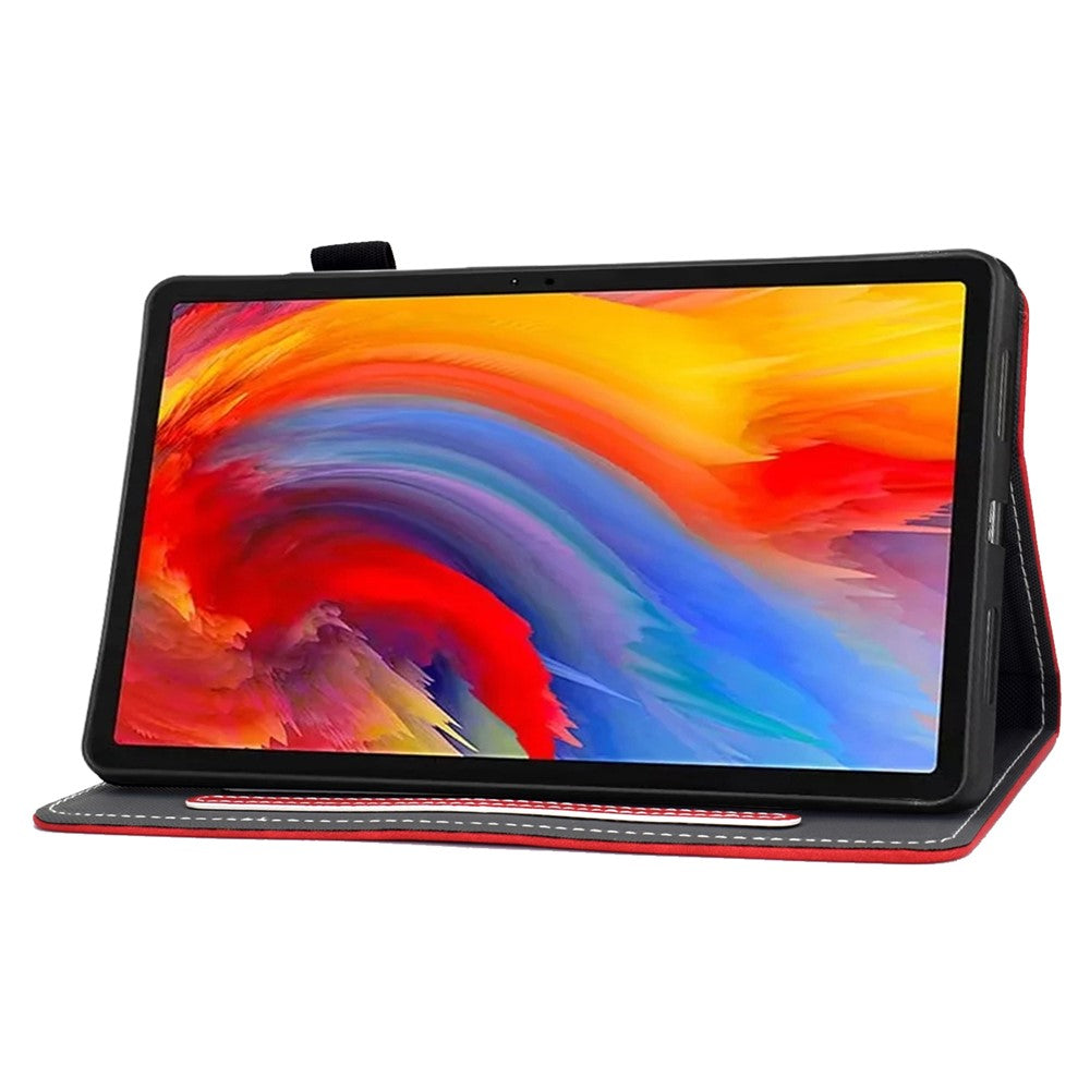 For Lenovo Tab M11 / Xiaoxin Pad 11 2024 Tablet Cover Shockproof Leather Card Holder Stand Case - Red