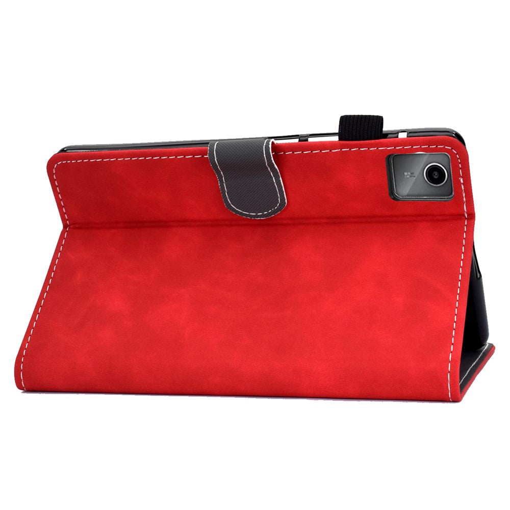 For Lenovo Tab M11 / Xiaoxin Pad 11 2024 Tablet Cover Shockproof Leather Card Holder Stand Case - Red